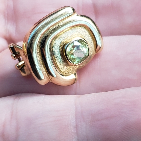 Rare 18kt Gold and Peridot Bruno Guidi Earrings - Picture 3 of 8